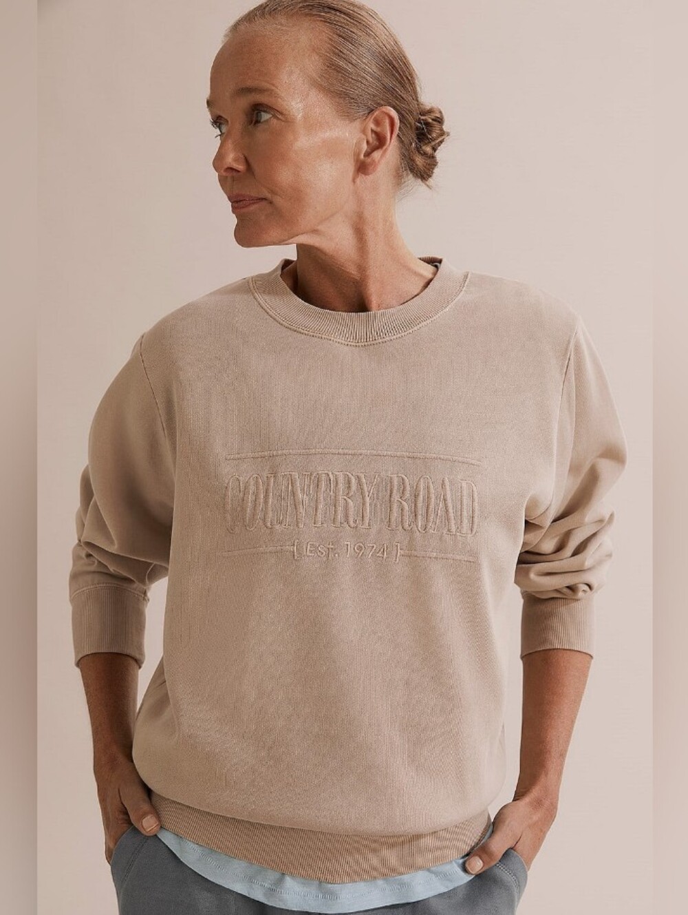 COUNTRY ROAD Australian Traceable Cotton Oversized Sweatshirt
